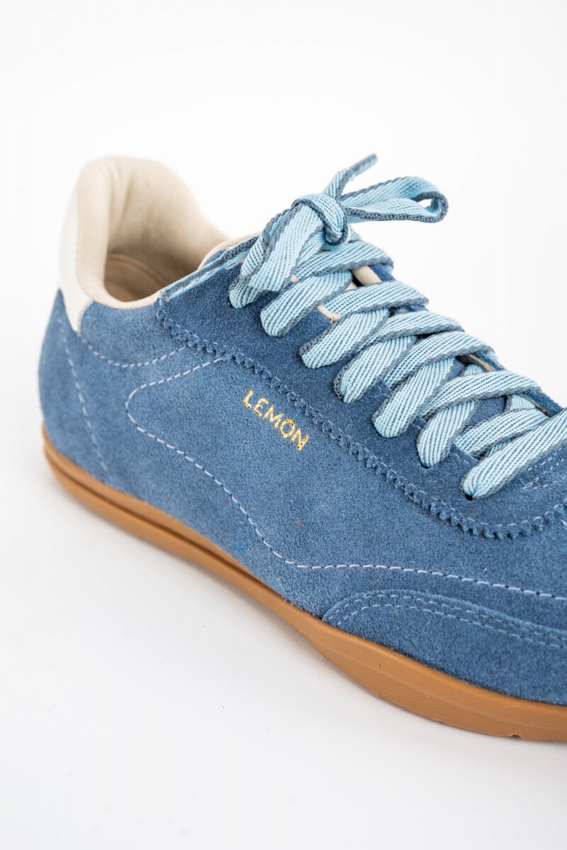 Zapatilla Gamuza Azul