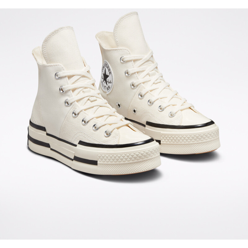 CHUCK 70 PLUS HI EGRET/BLACK/EGRET EGRET/BLACK/EGRET