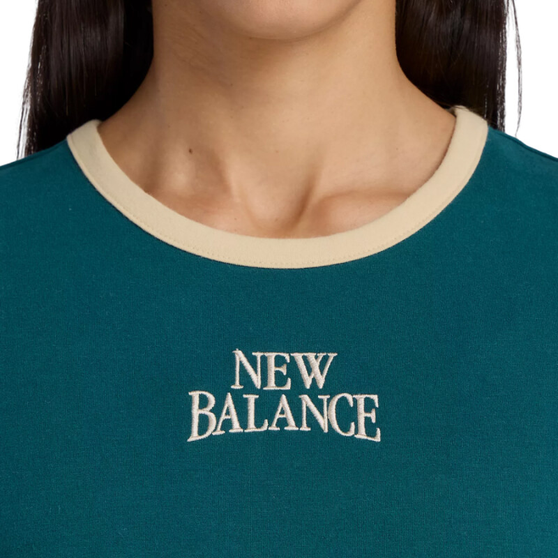 Remera MC New Balance Ringer - Verde Remera MC New Balance Ringer - Verde