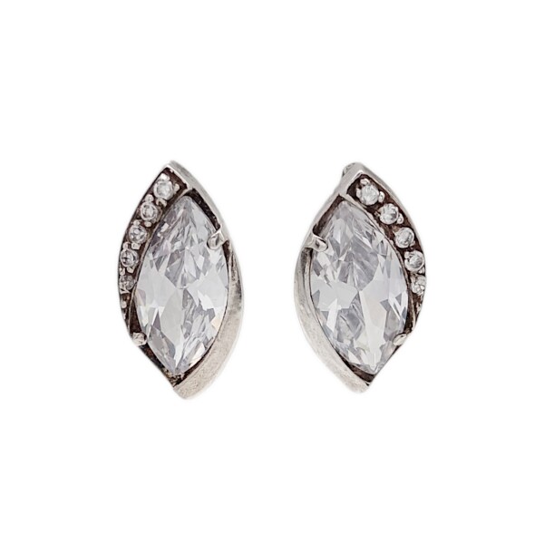 Caravanas Aros con Piedra-Plata 925-Piedra Zirconia-CA3005 Conpiedra