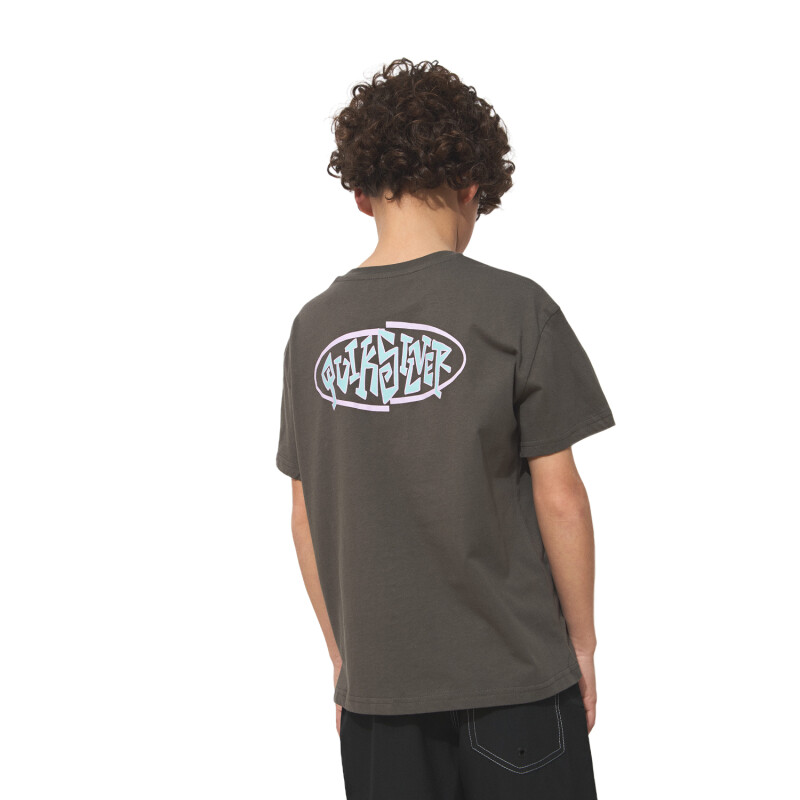 Remera Quiksilver Swell Squad niño - Gris Oscuro Remera Quiksilver Swell Squad niño - Gris Oscuro