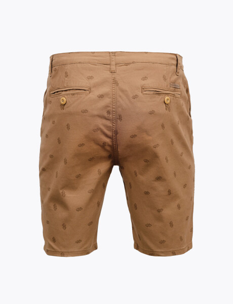 Bermuda estampa minimal tostado