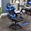 Silla Gamer Ergonomica Reclinable PU Negro/Azul Silla Gamer Ergonomica Reclinable PU Negro/Azul