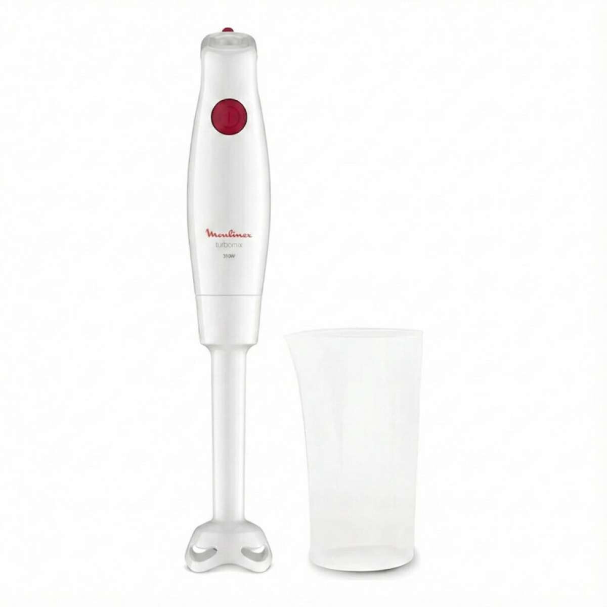 Mixer Moulinex Turbomix Antisalpicaduras Cuchillas Zelkrom - Blanco 
