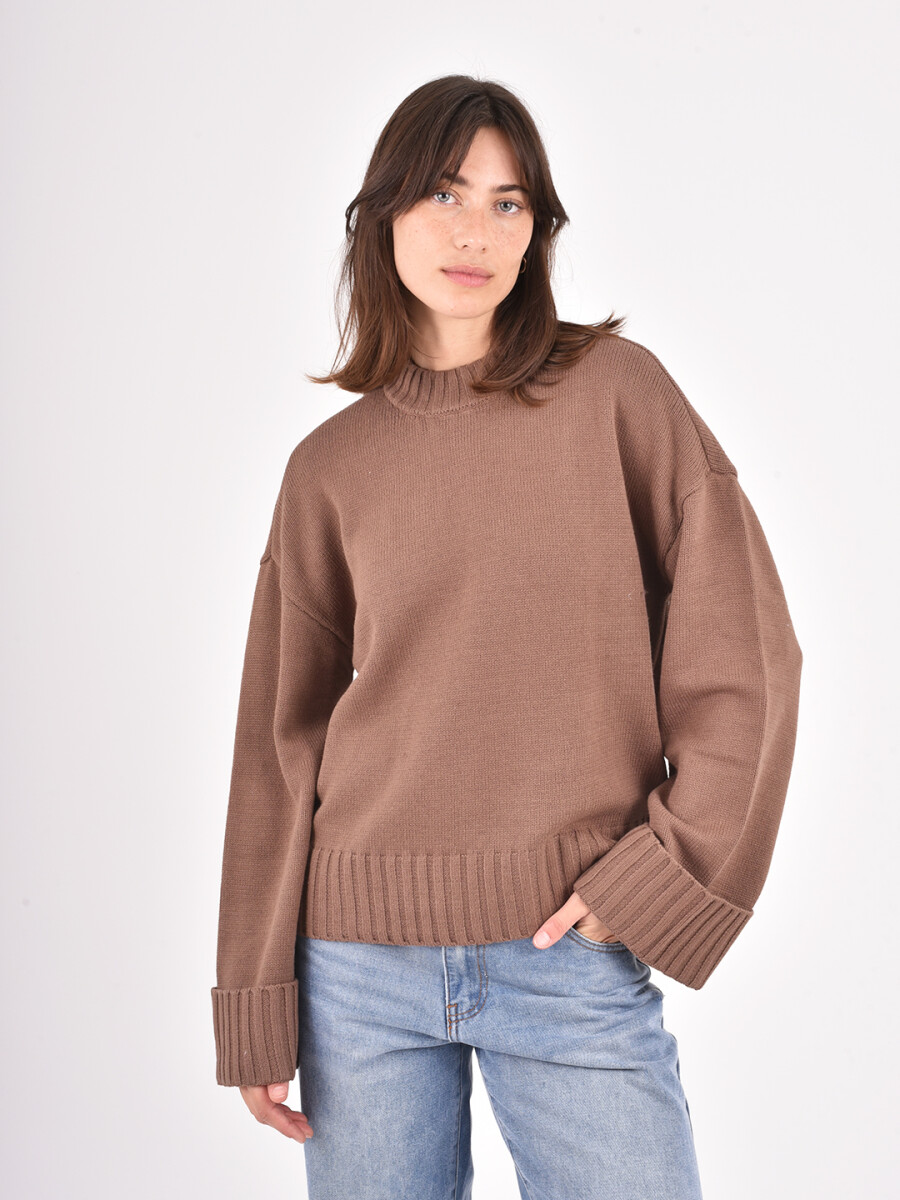 BUZO PAULINA - MARRON 