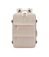 Mochila De Viaje Expandible Beige
