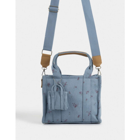 Cartera City Canvas Azul Gastado