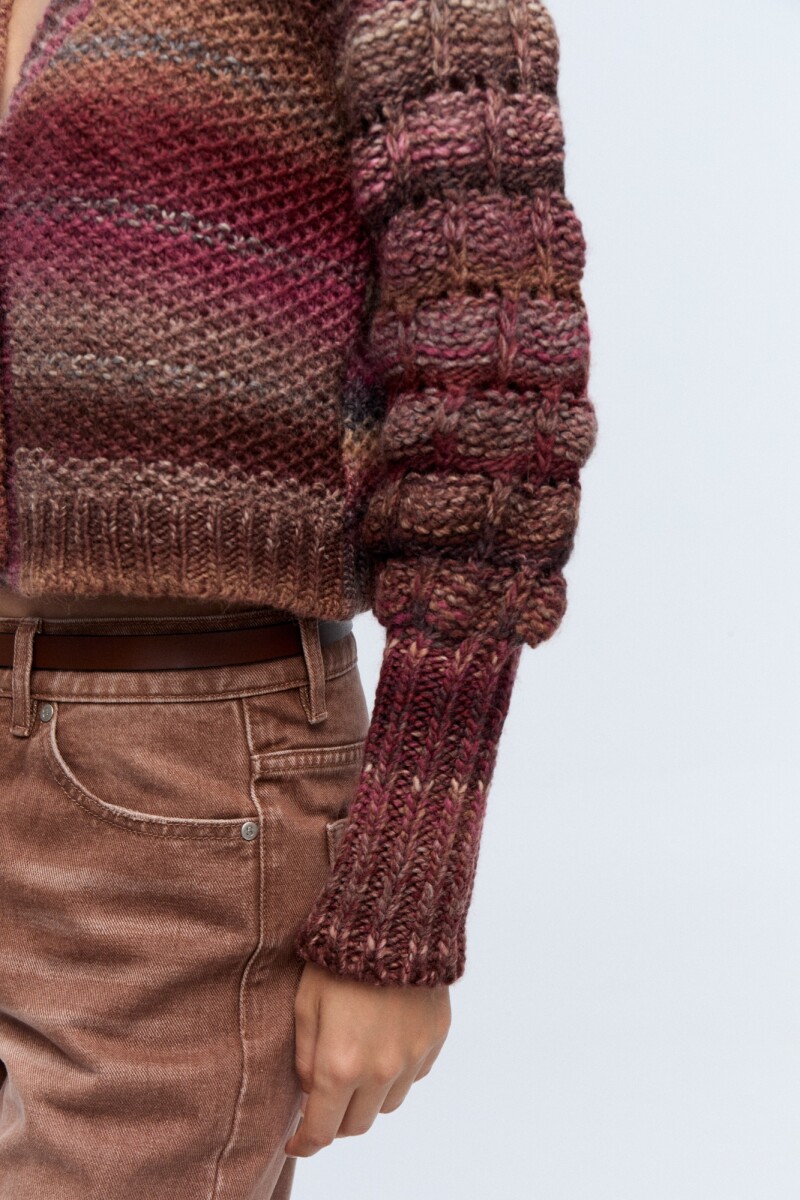 Cardigan Sinfonía Bordo