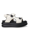 Sandalias de Mujer Miss Carol MANAROLA con tiras con velcro Blanco Hueso