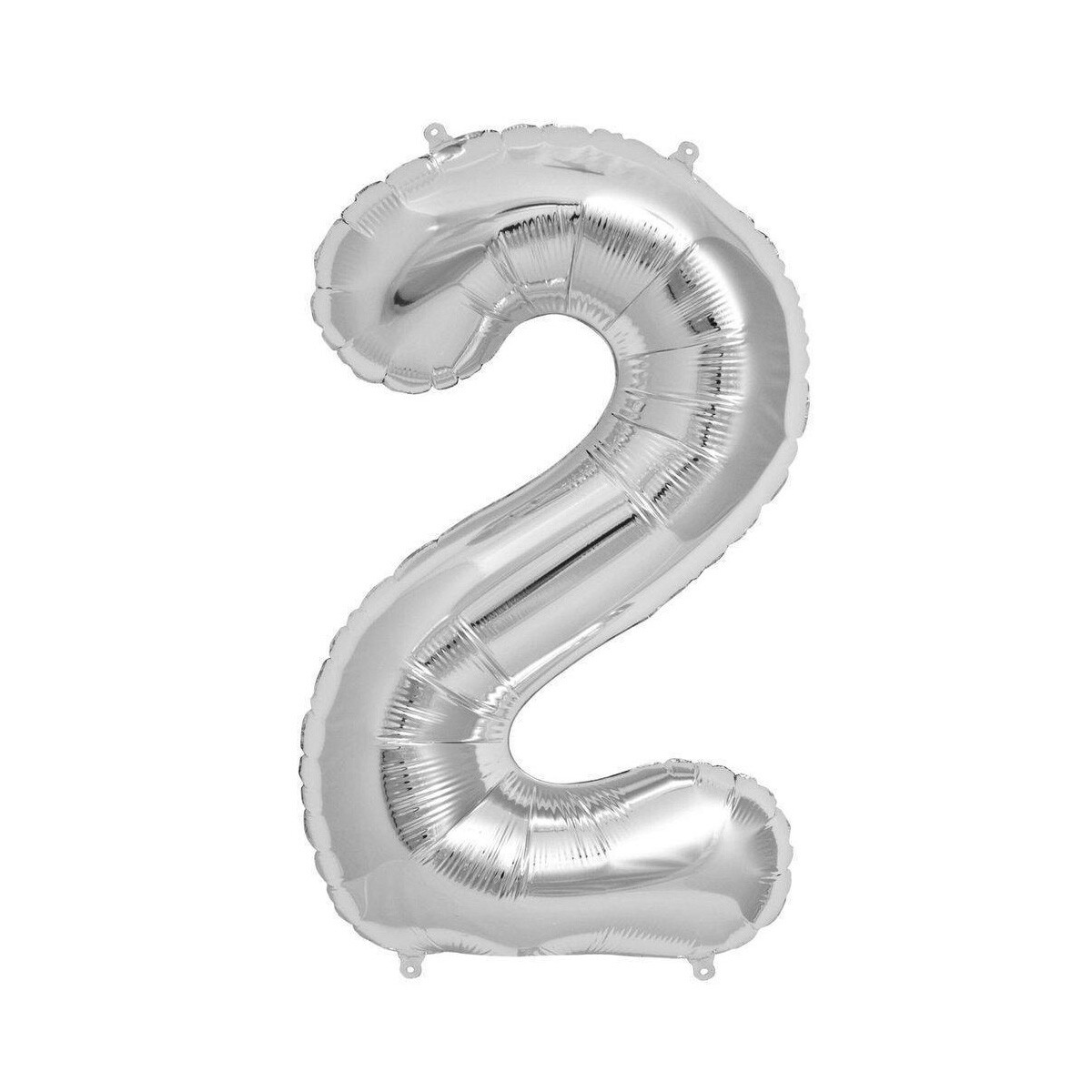 Globo Nº 2 Plata 75 cm 