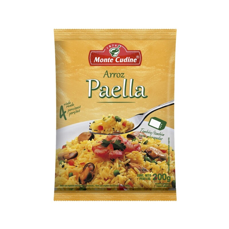 ARROZ MONTE CUDINE PAELLA 200G Arroz Monte Cudine Paella 200g