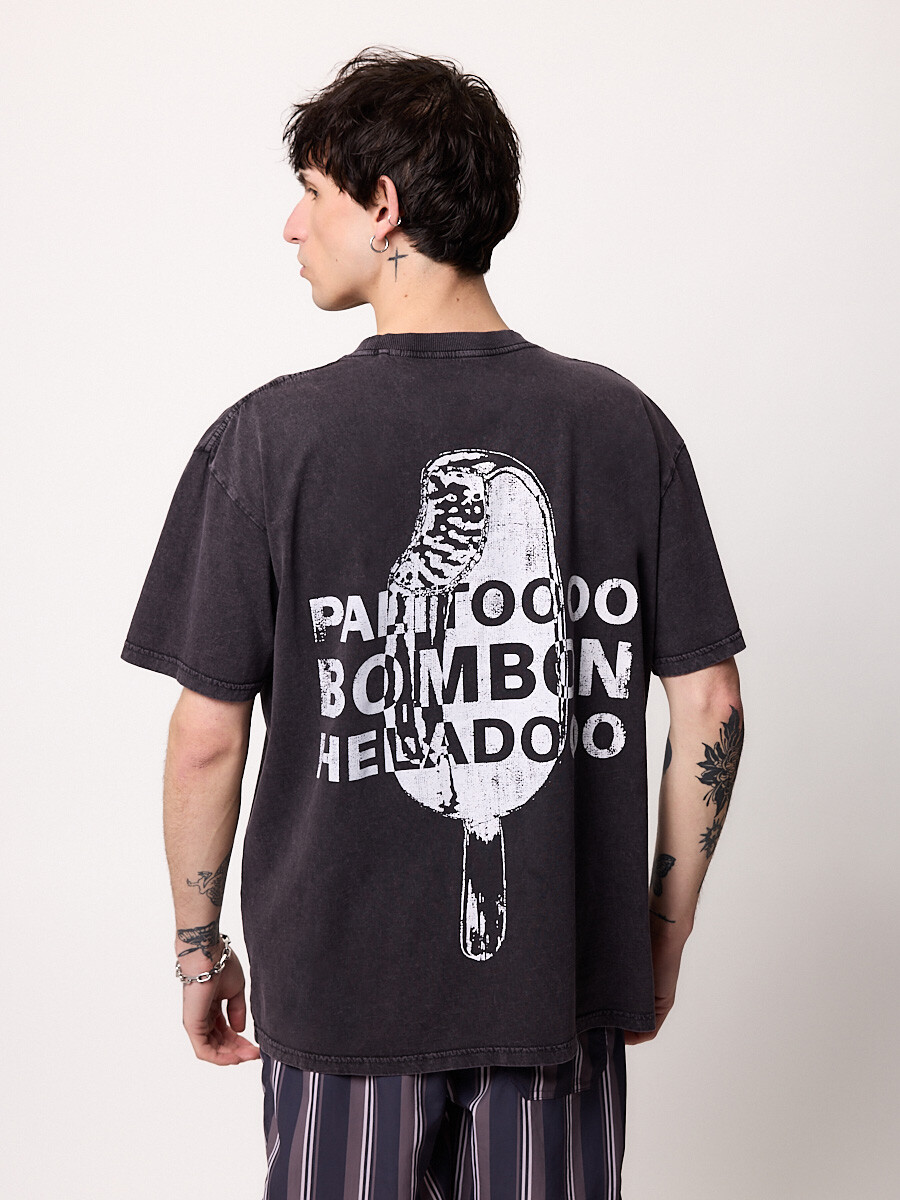 T-SHIRT M/C PALITO DIXIE - Negro 
