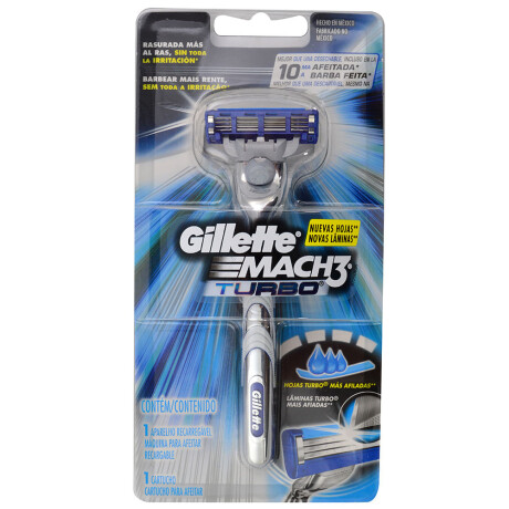 Afeitadora Gillette Mach 3 Turbo – Afeitado Suave y Preciso Afeitadora Gillette Mach 3 Turbo – Afeitado Suave y Preciso