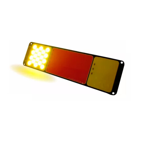 FAROL - TRAS 3 LUCES CHATO LED 12V 28X8CM - FAROL - TRAS 3 LUCES CHATO LED 12V 28X8CM -