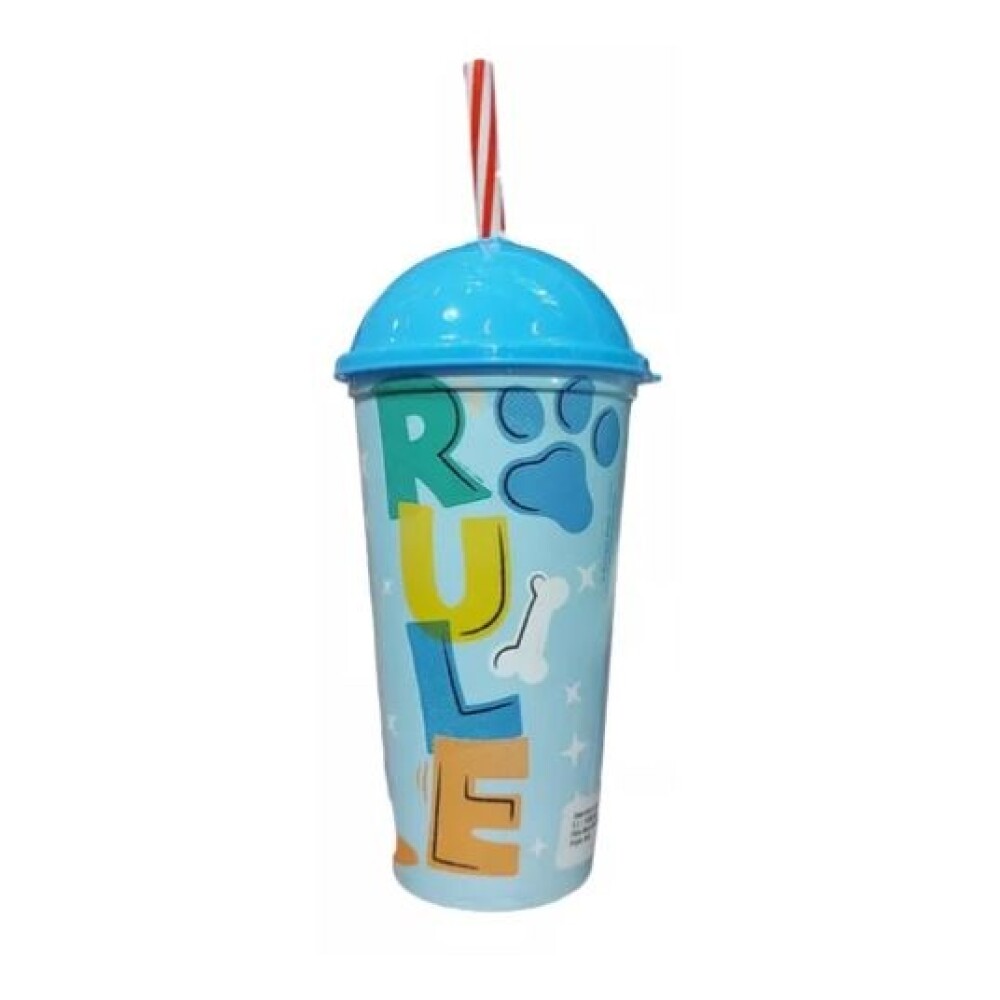 Vaso Plástico Shake 500 Ml Azul Paw Patrol BAZAR PLASTICO VASO SHAKE 500 ML PAW PATROL 15176 AZUL