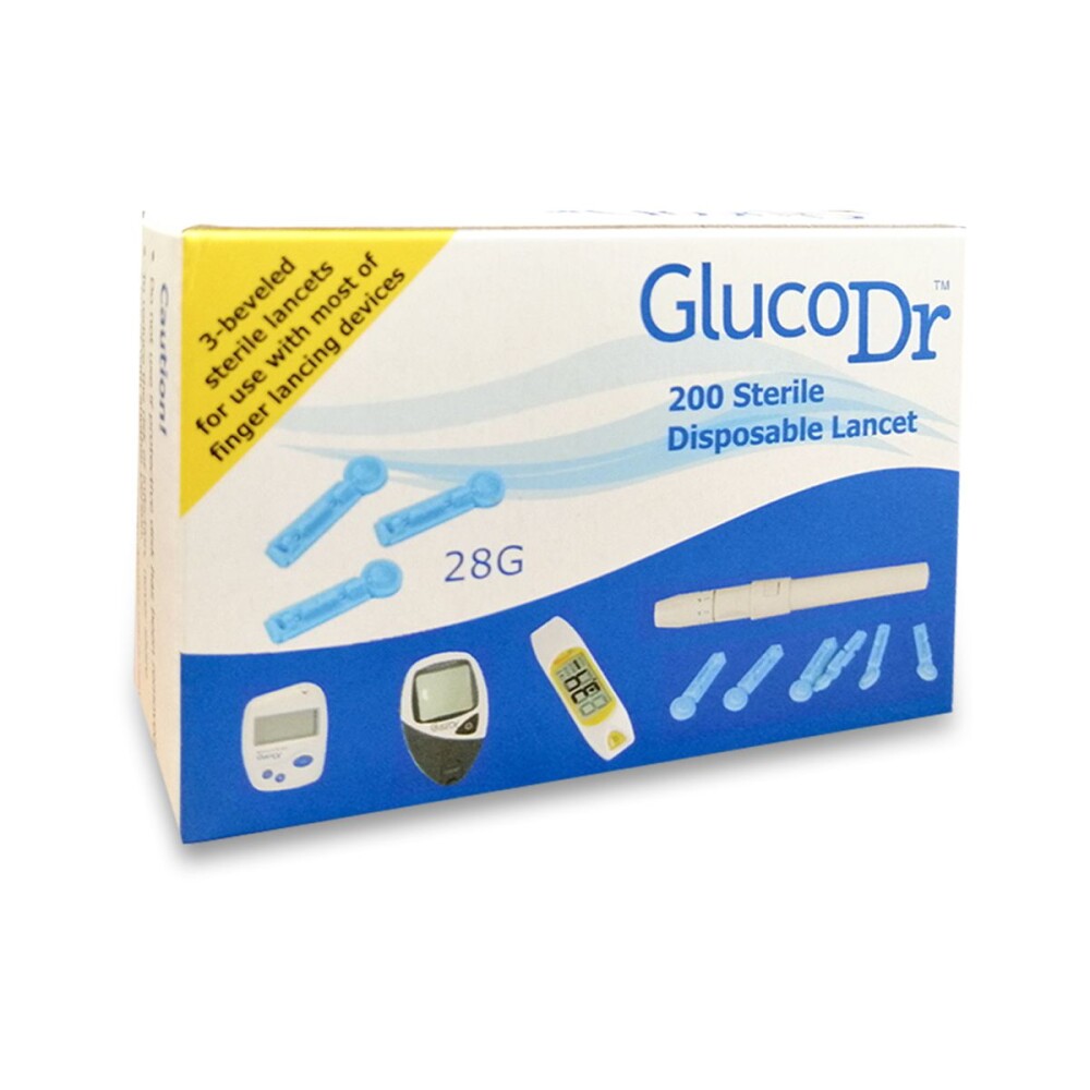 GLUCO DR. LANCETAS CJ X 200 UNID. única