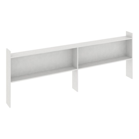 Repisa para Cama Marinera o Sommier con 2 Niveles y Estantes - MDP - Blanca Repisa para Cama Marinera o Sommier con 2 Niveles y Estantes - MDP - Blanca