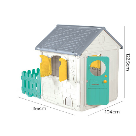 Casita Para Niños Europea C/ Cerco Jardín Dolu Grande Dol002619