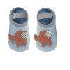 Set de medias con aplique anti deslizante buba 1 a 3 Elefante Marron