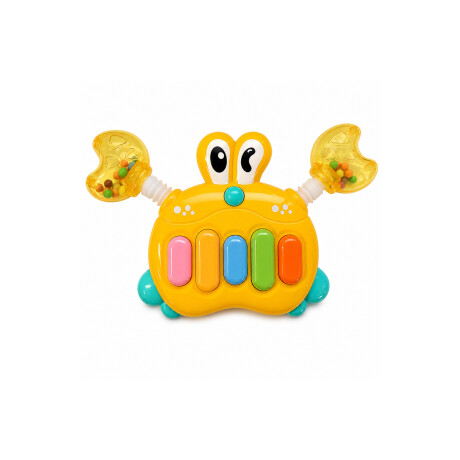 Piano cangrejo con sonidos para niños Amarillo