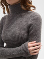 Polera Elizabet Gris Melange Oscuro