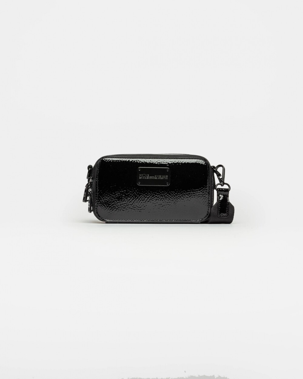 Mini bag Penny en efecto cuero gloss Negro