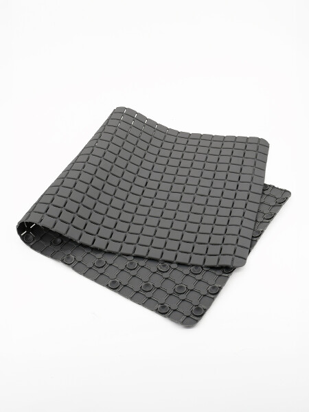 ALFOMBRA ANTIDESLIZ CUADROS GRIS