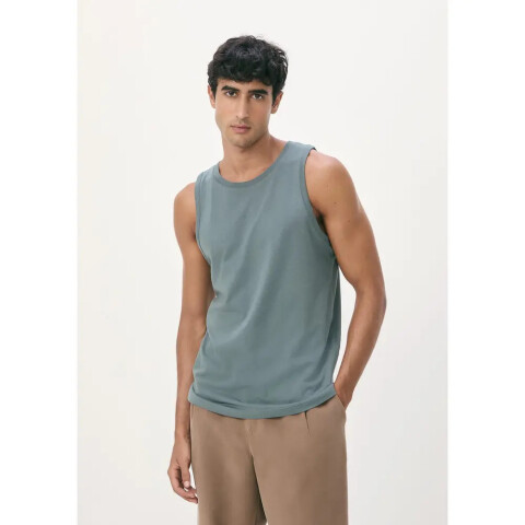 CAMISETA REGATA MASC VERDE ESCURO