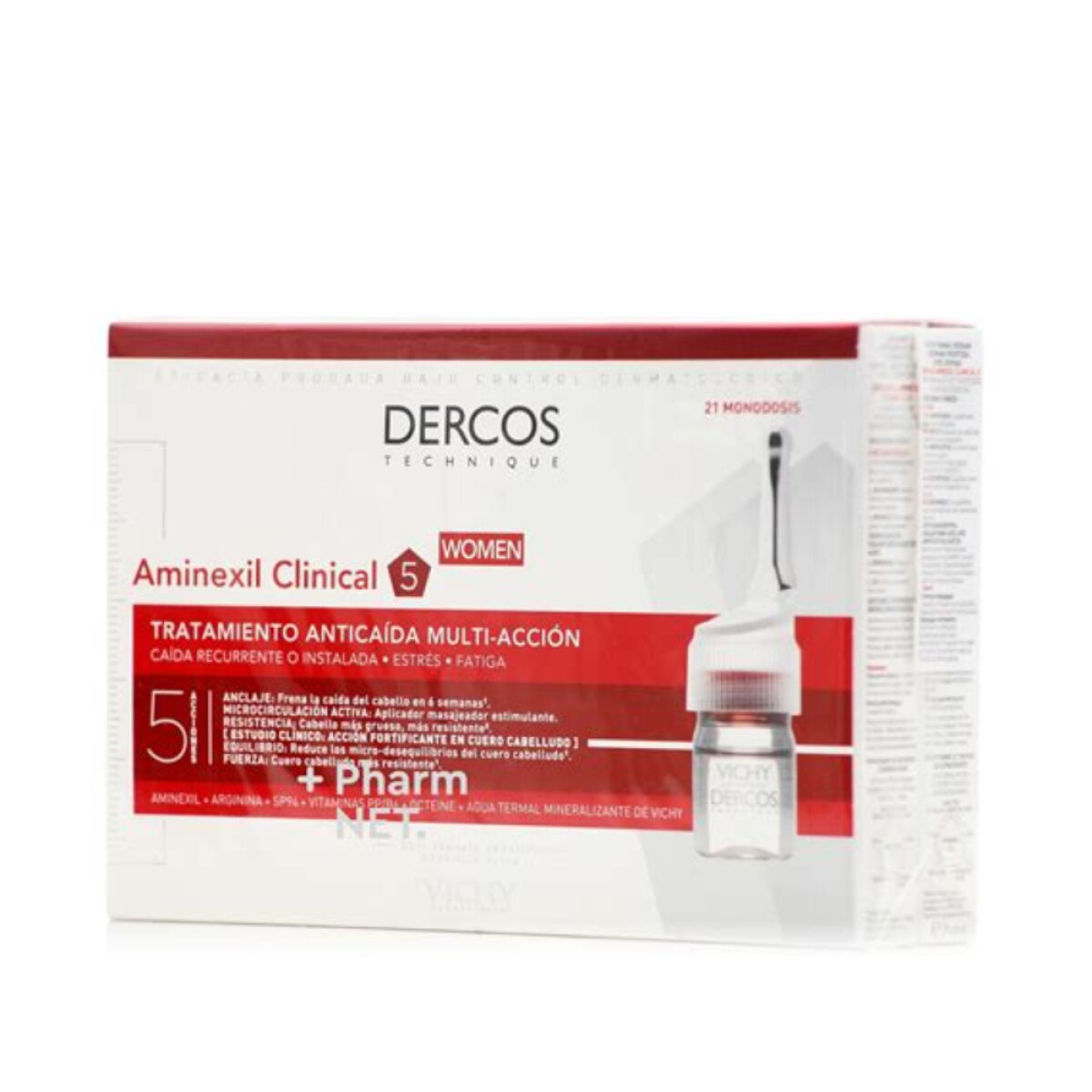 Ampollas Dercos Aminexil Women 21 Unidades de 6ml 