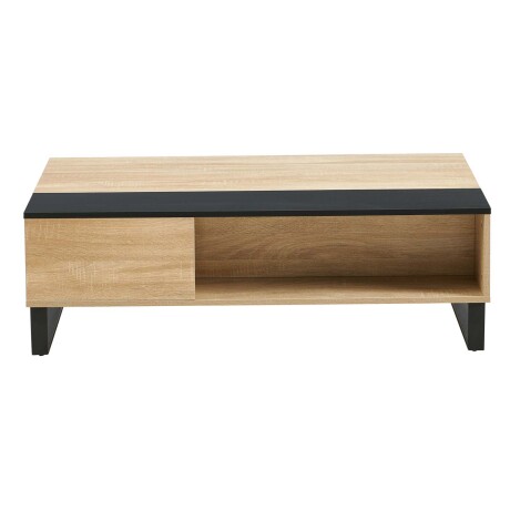 MESA RATONA REBATIBLE MDF-Y-METAL NEGRO ENZO NEG/NAT
