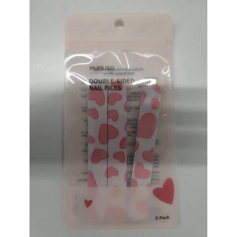 LIMAS DE UÑAS DE DOBLE CARA (PACK DE 3) LIMAS DE UÑAS DE DOBLE CARA (PACK DE 3)