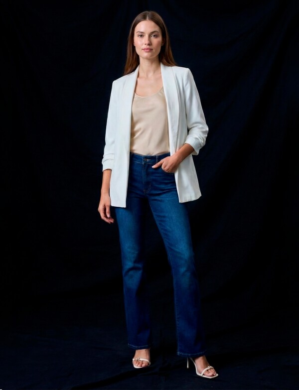 Blazer Manga Frunce CRUDO