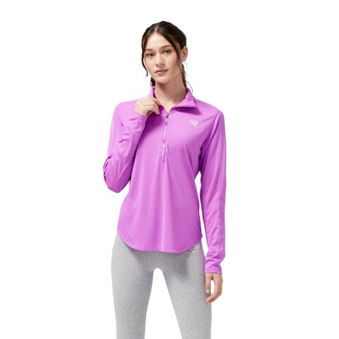 Buzo New Balance Accelerate Half Zip Violeta