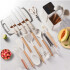 Set de 19 Utensilios para Cocina Silicona Antiadherente IMBACK Beige Set de 19 Utensilios para Cocina Silicona Antiadherente IMBACK Beige