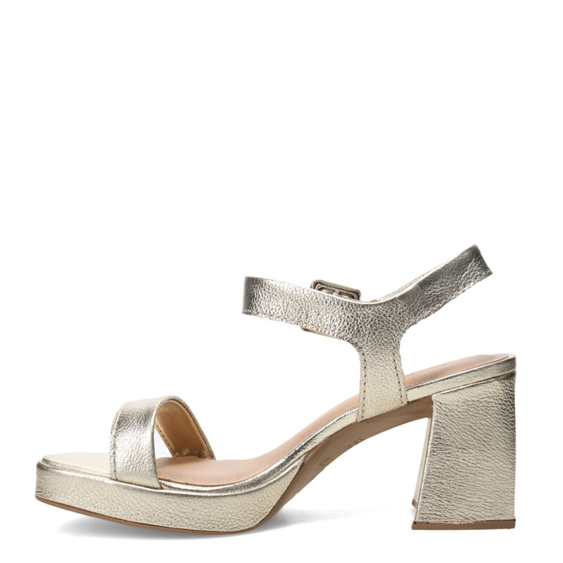 Sandalias de Mujer Bottero Taco Dorado