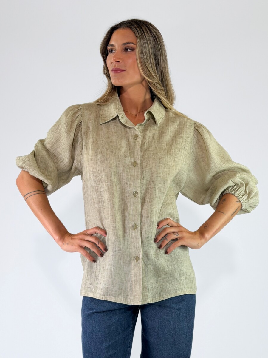 CAMISA AMORA - VERDE 