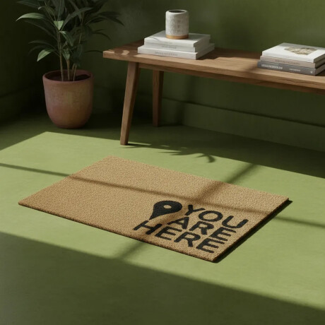 Alfombra Puerta Entrada Felpudo Coco Goma 40X60 You Are Here