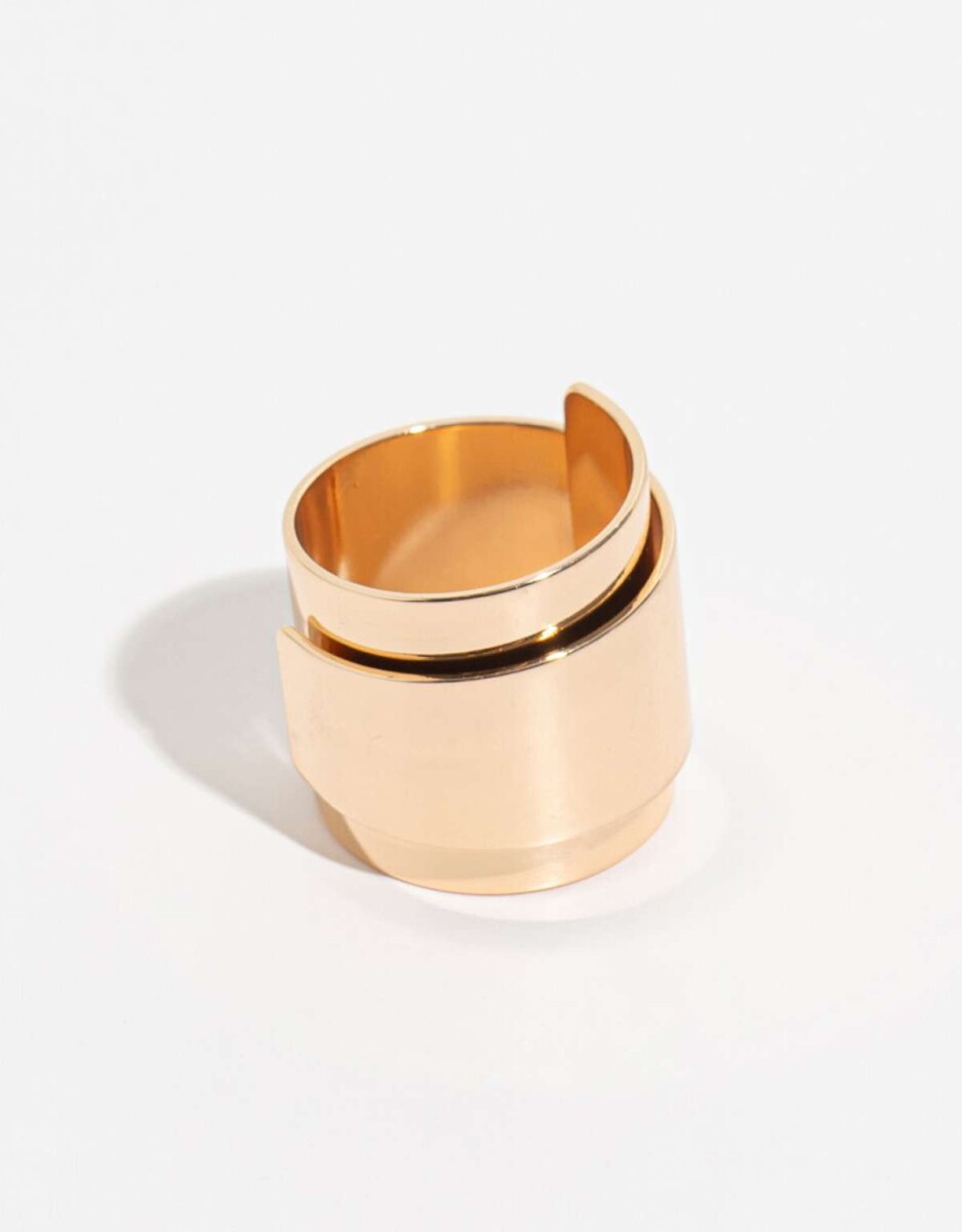 Anillo De Metal Reciclado - Dorado 