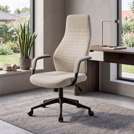 Silla de oficina Negra 2 Posiciones Podium Gris Claro