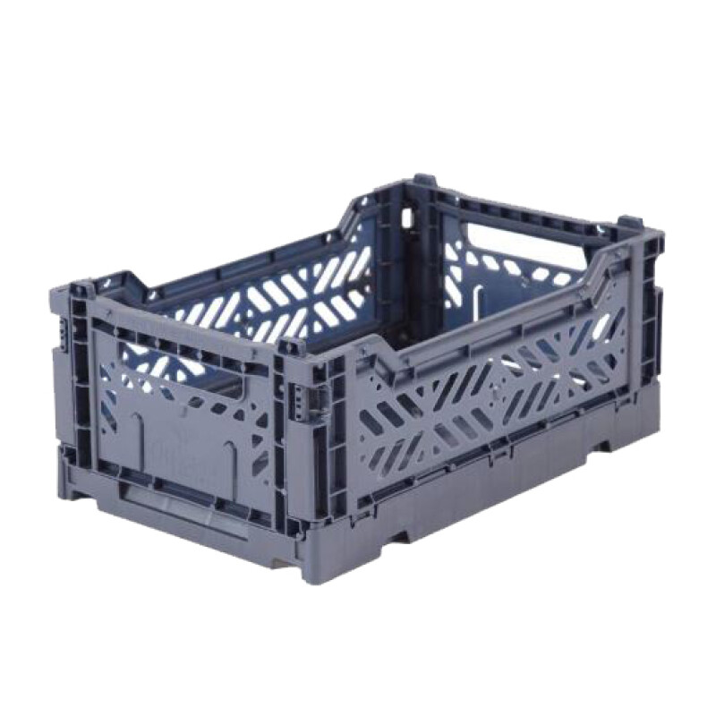 Caja organizadora plegable y apilable Mediana Silver
