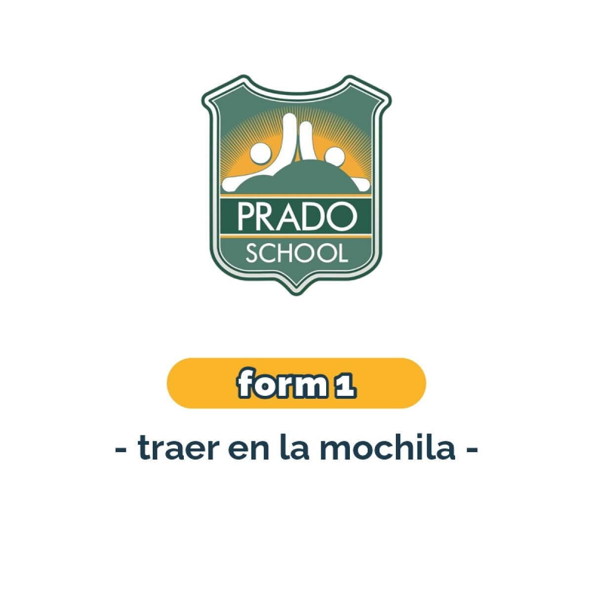Lista de materiales - Primaria Form 1 Prado School 