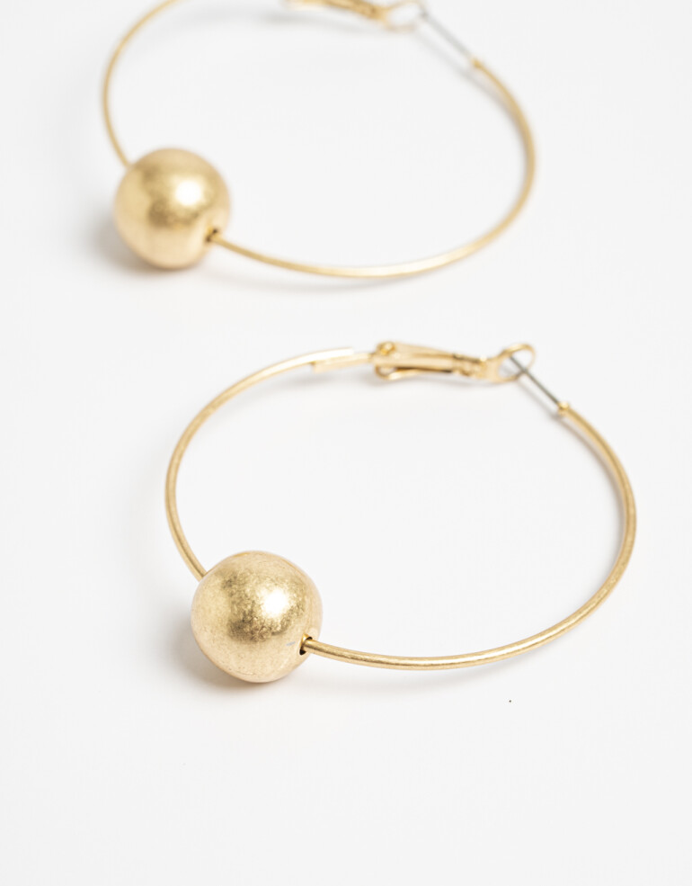 Aros Argollas Metal Argollas Dije Metal - Dorado Mate