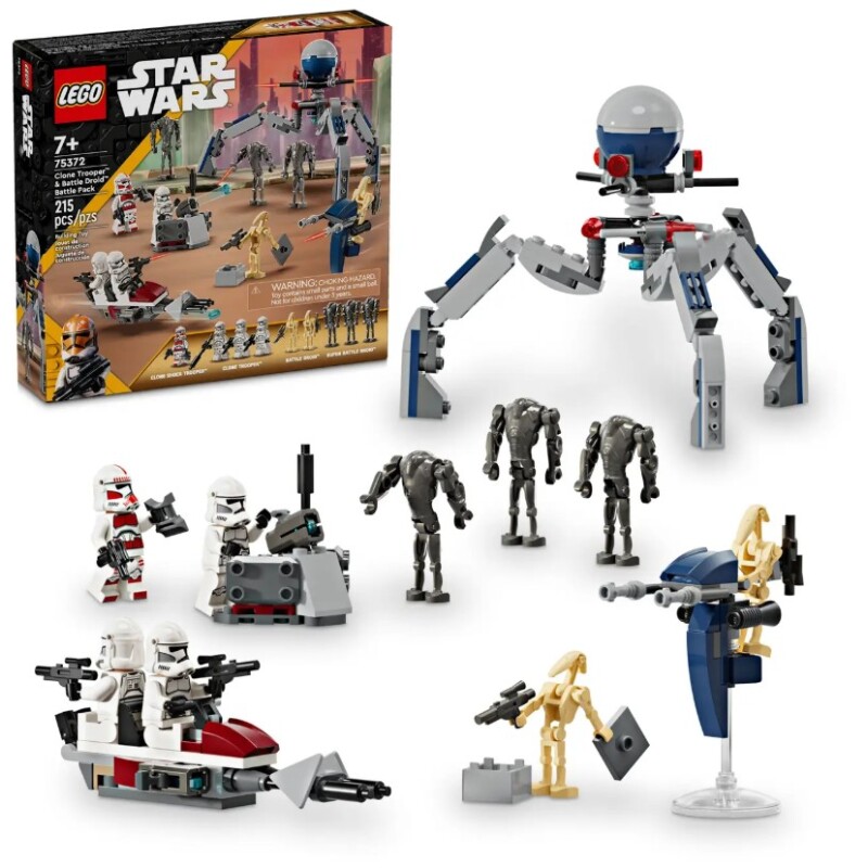 Lego Star Wars Soldado Clon Y Droide De Combate Lego Star Wars Soldado Clon Y Droide De Combate