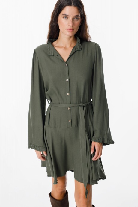 Vestido Land Verde Militar