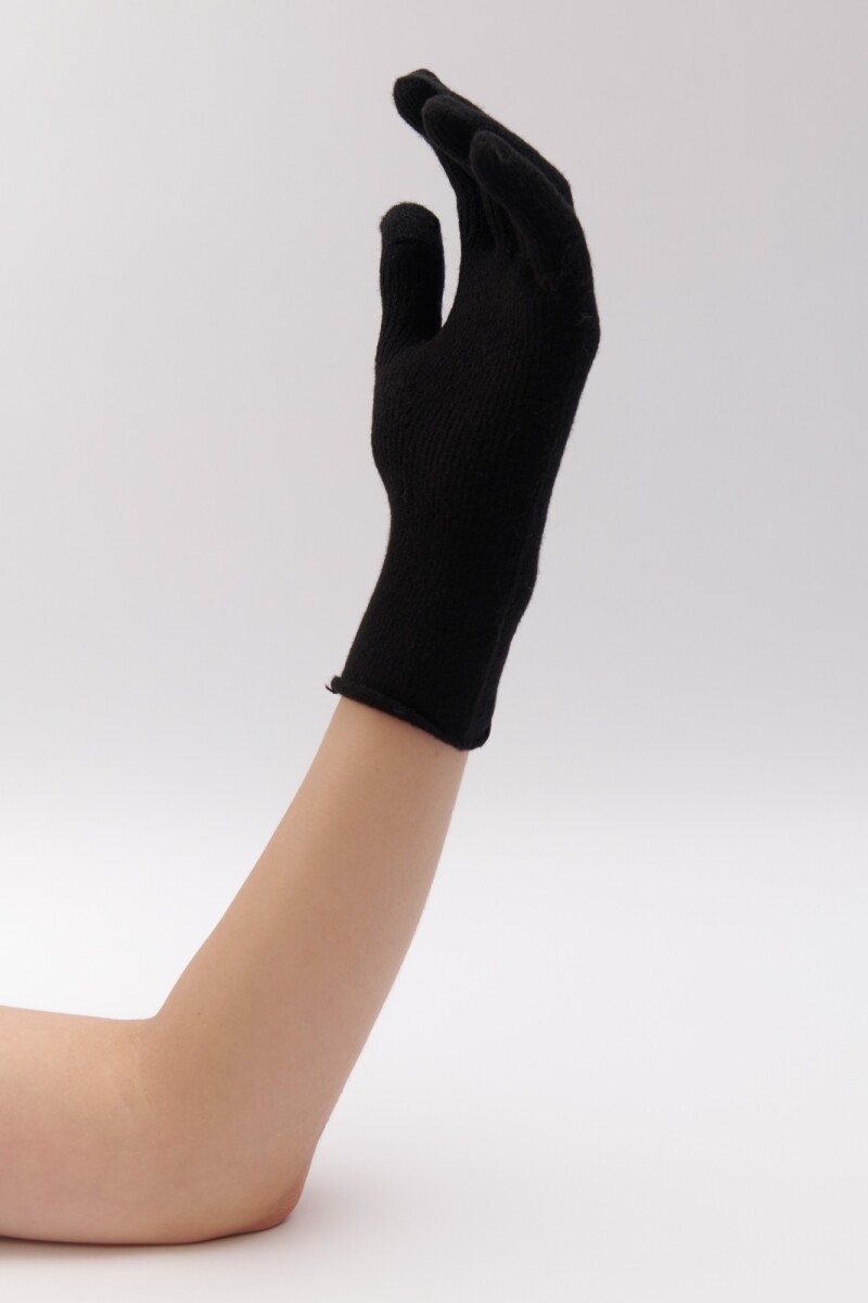 GUANTES TEJIDOS NEGRO