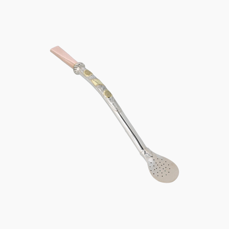 Bombilla de plata y oro Bombilla De Plata Y Oro