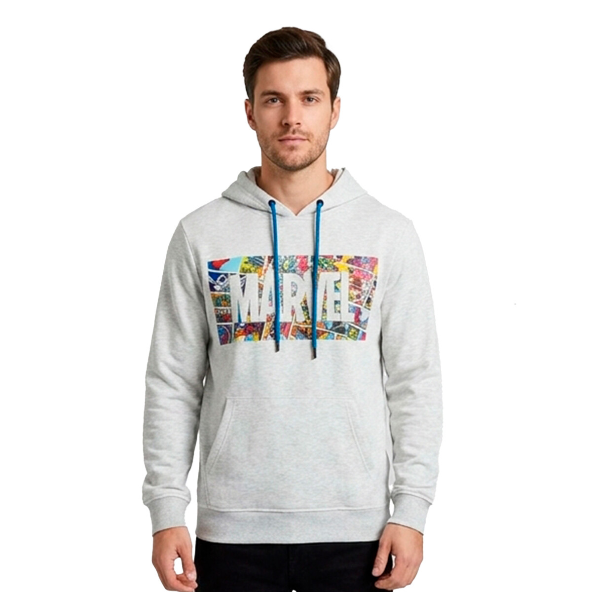 Canguro Marvel de Hombre - AVIAFW24501 - Gris Claro-melange 