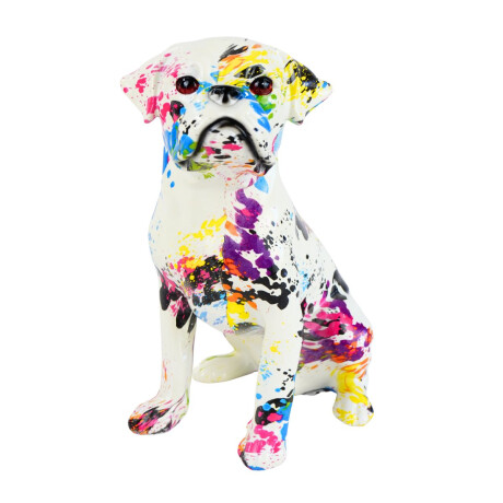 Adorno perro boxer multicolor Adorno perro boxer multicolor