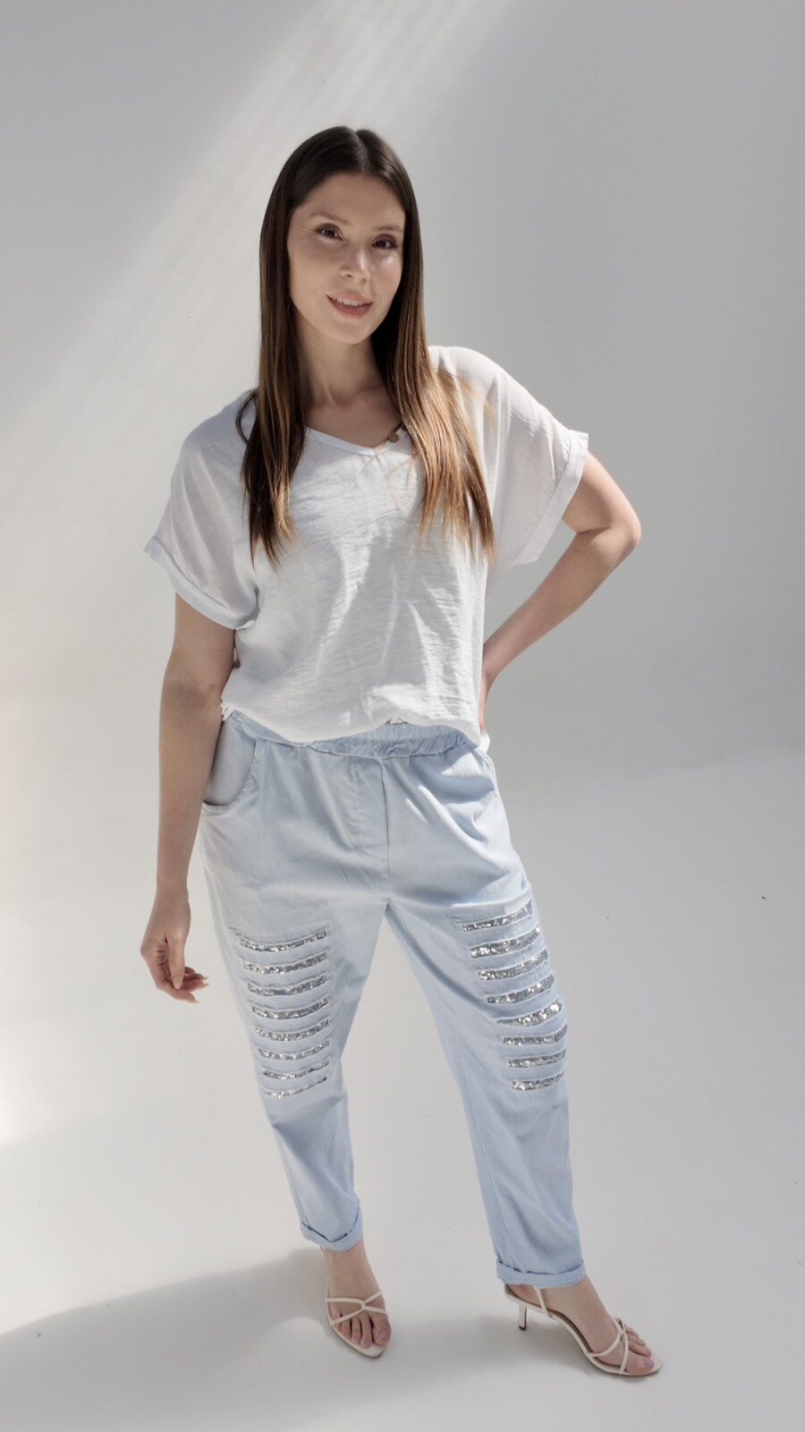 Pantalón Baggy Amelia Celeste