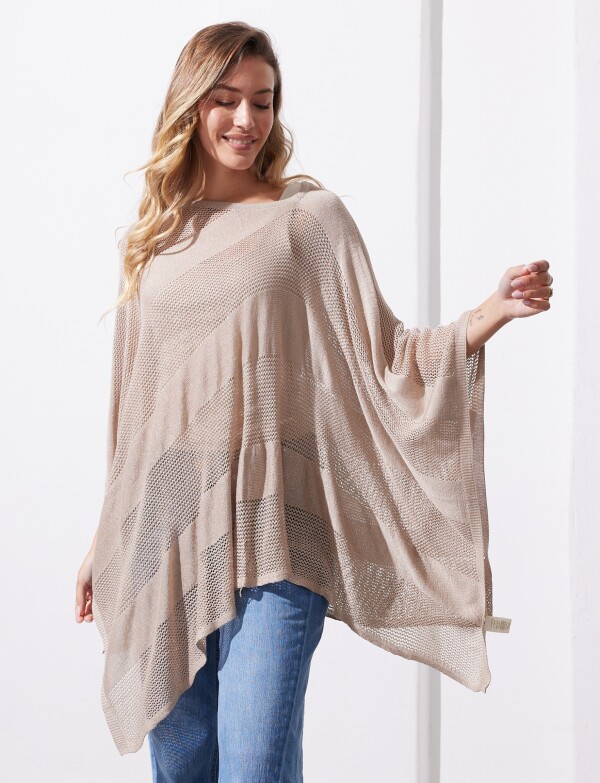 Poncho Lurex TOSTADO